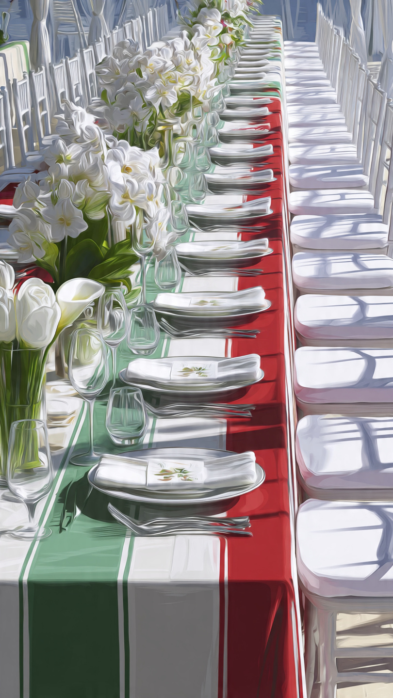 Pranzo Repubblicano – tavolata tricolore
