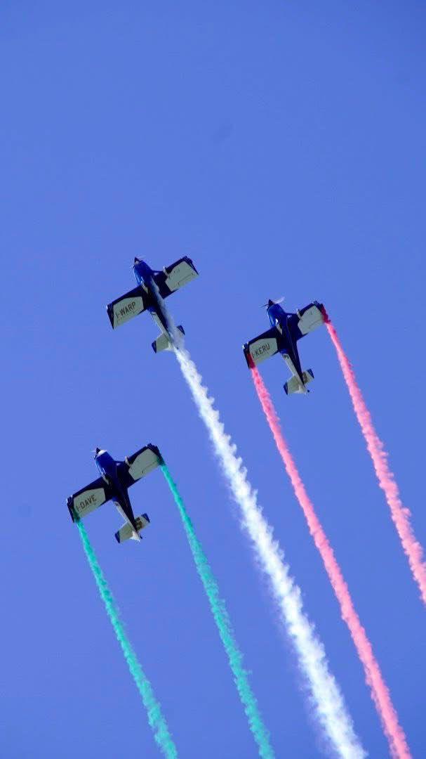 WeFly! Team con fumogeni tricolore